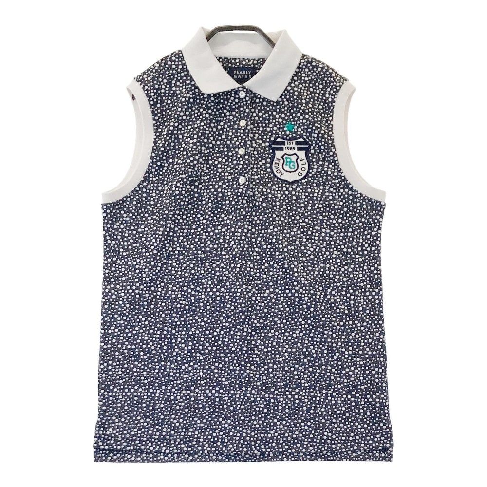 パーリゲイツ ドット柄ベストサイズ0 PEARLY GATES ドット柄 ベスト