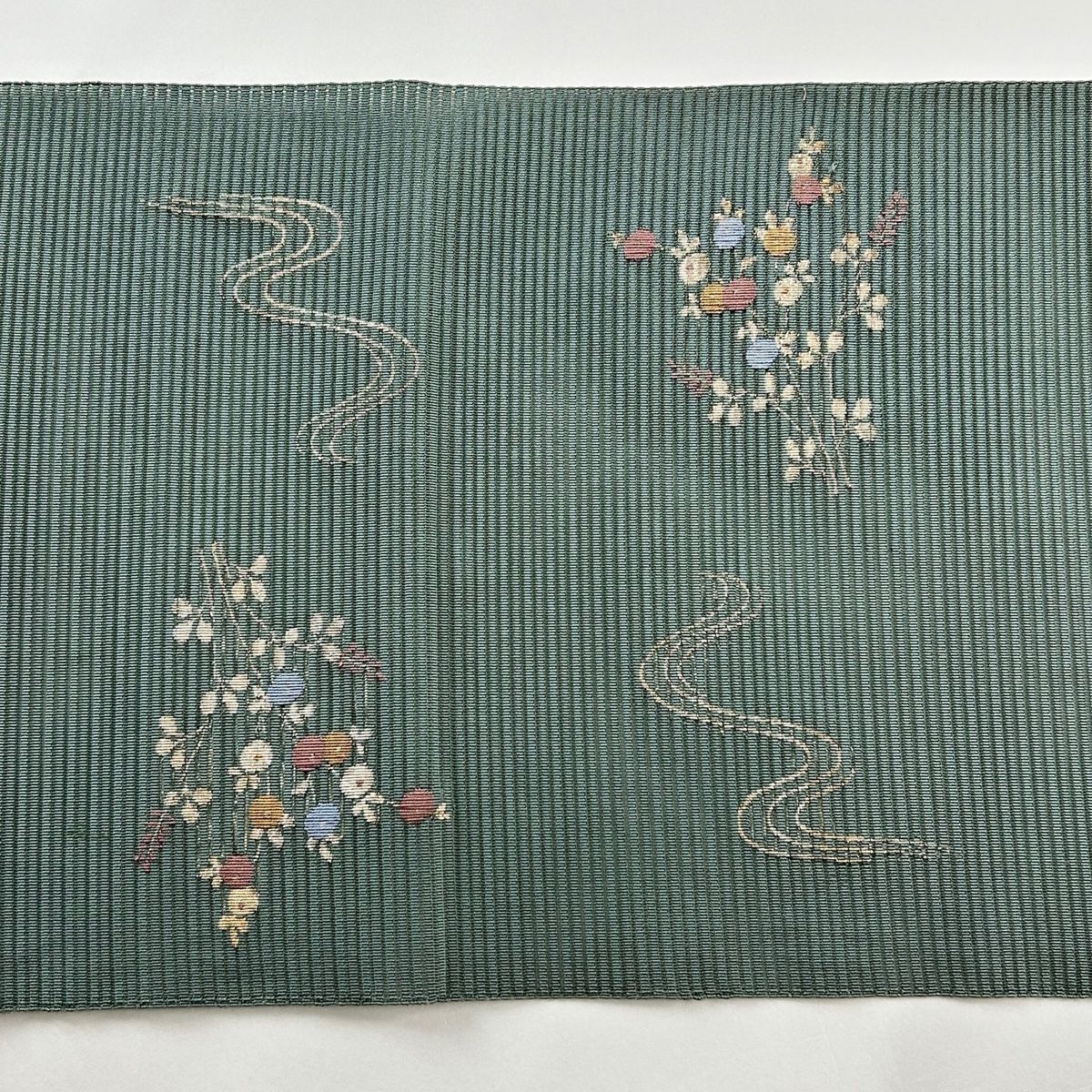 名古屋帯 美品 秀品 夏帯 絽 八寸名古屋帯 松葉仕立て トンネル