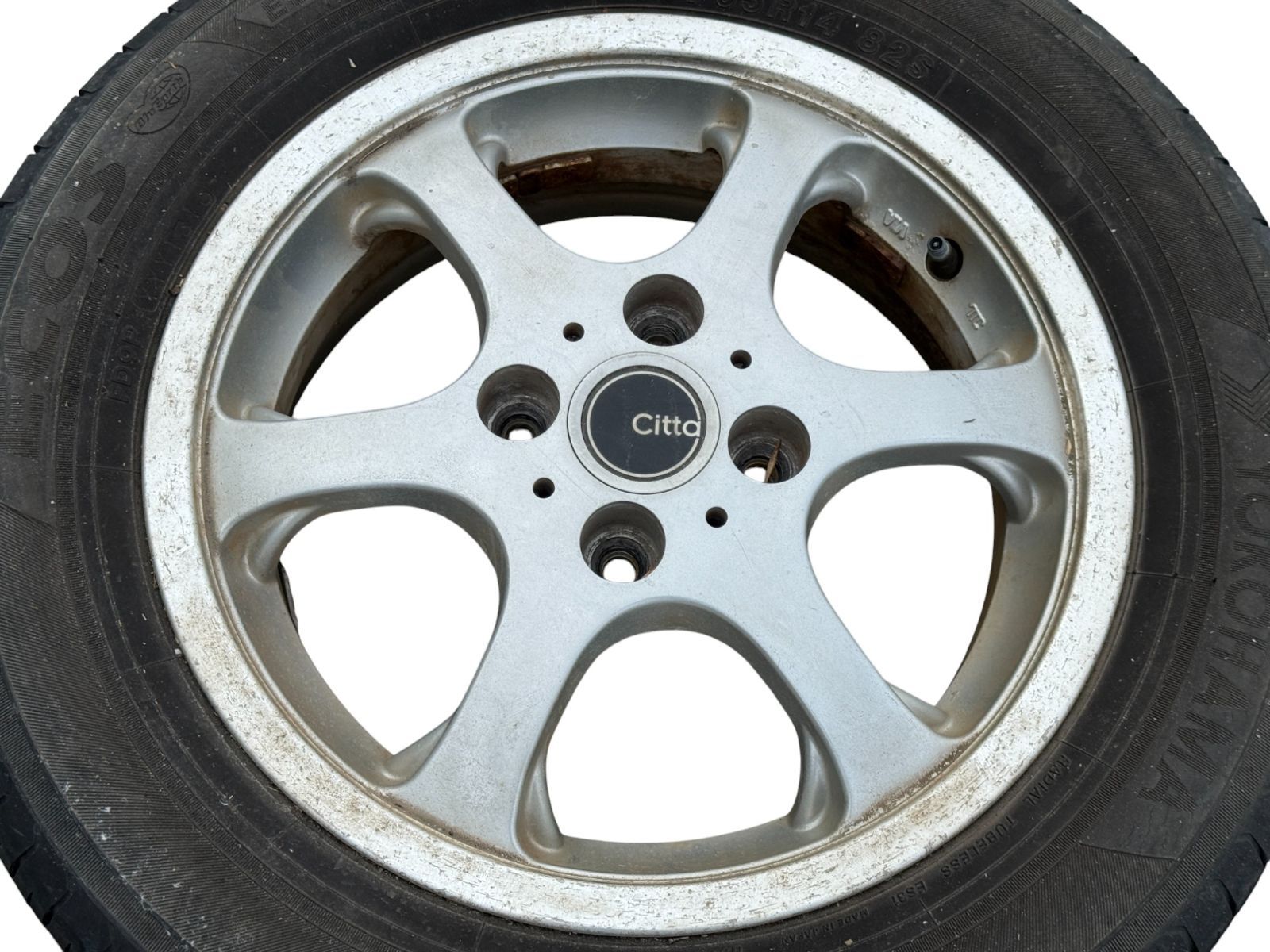 ノート HE12 BRIDGESTONE Citta アルミホイール 14インチ 4本セット 