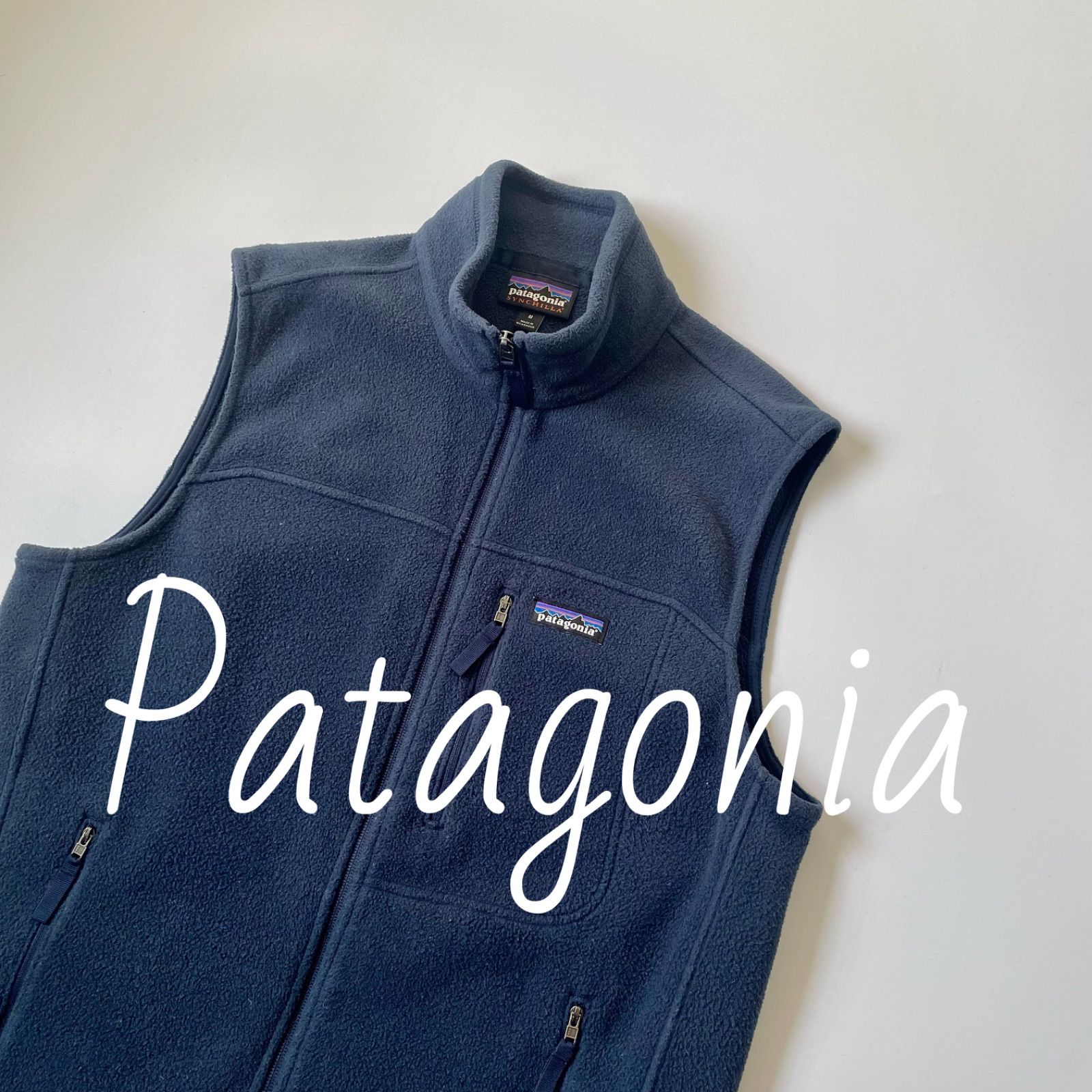 ブラウン×ピンク patagonia シェルドシンチラベスト ブラック L