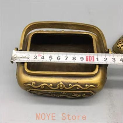 銅器 浮彫騰竜提梁暖手炉 香炉 香具 装飾品 工芸品 置物 銅器 浮彫騰竜提梁暖手炉 香炉 香具 装飾品 工芸品 置物 - メルカリ