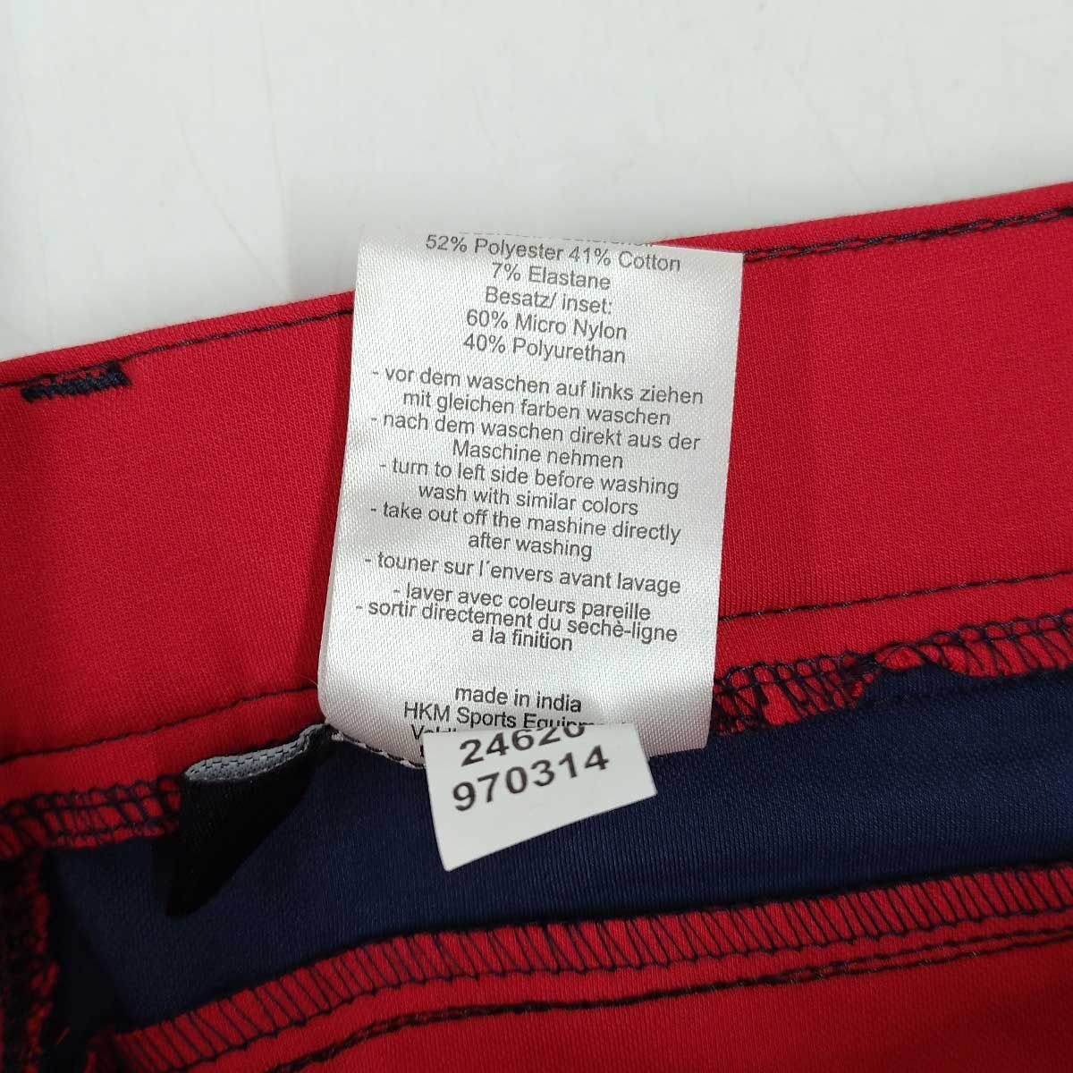 未使用】HKM PRO TEAM フルグリップ キュロット I44 レッド レディース