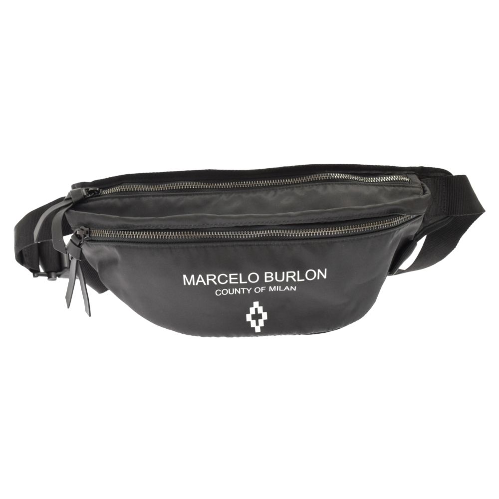 MARCELO BURLON (マルセロバーロン) Logo Waist Bag ロゴウエスト 