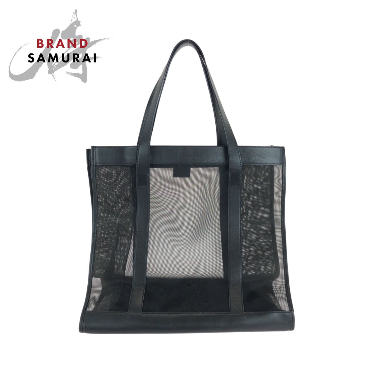 美品 GUCCI グッチ メッシュ ブラック 黒 ナイロン 002 0404