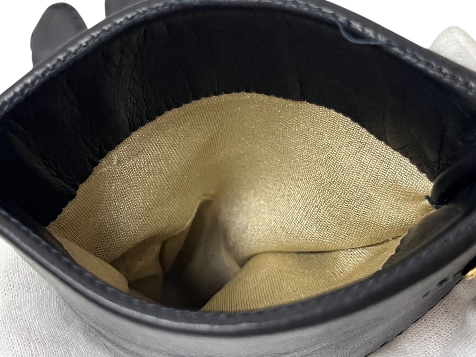 CHANEL (シャネル) レザーグローブ 手袋 ラムスキン フランス製 7 1/2