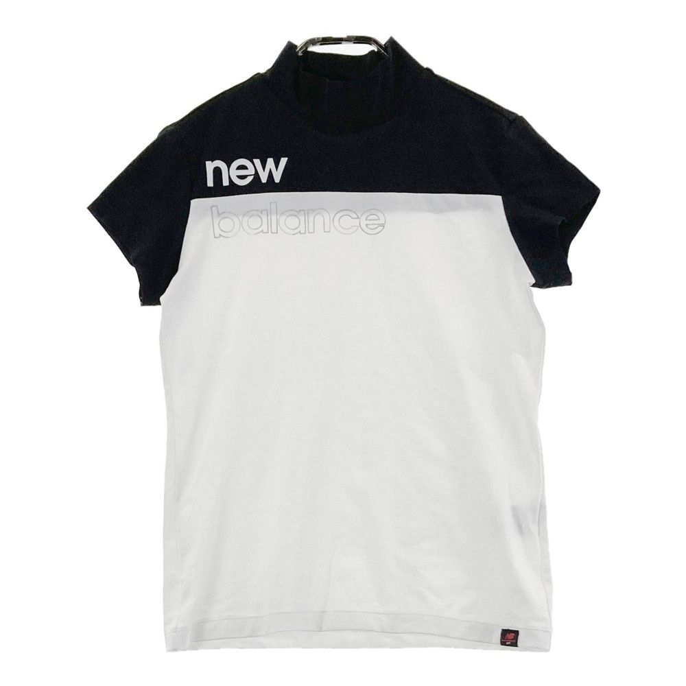 サイズ：0 NEW BALANCE GOLF ニューバランス  ハイネック 半袖Tシャツ ロゴプリント  ホワイト系 [240101428458] ゴルフウェア レディース ストスト サイズ：0 NEW BALANCE GOLF ニューバランス ハイネック 半袖T