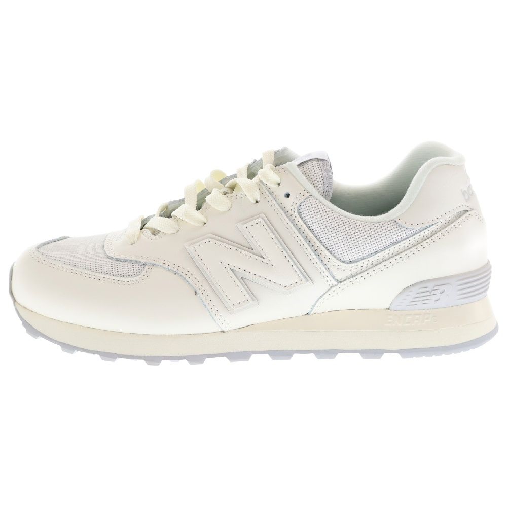 New Balance (ニューバランス) ML574WP2 レザー ローカットスニーカー ホワイト US9.5/27.5cm