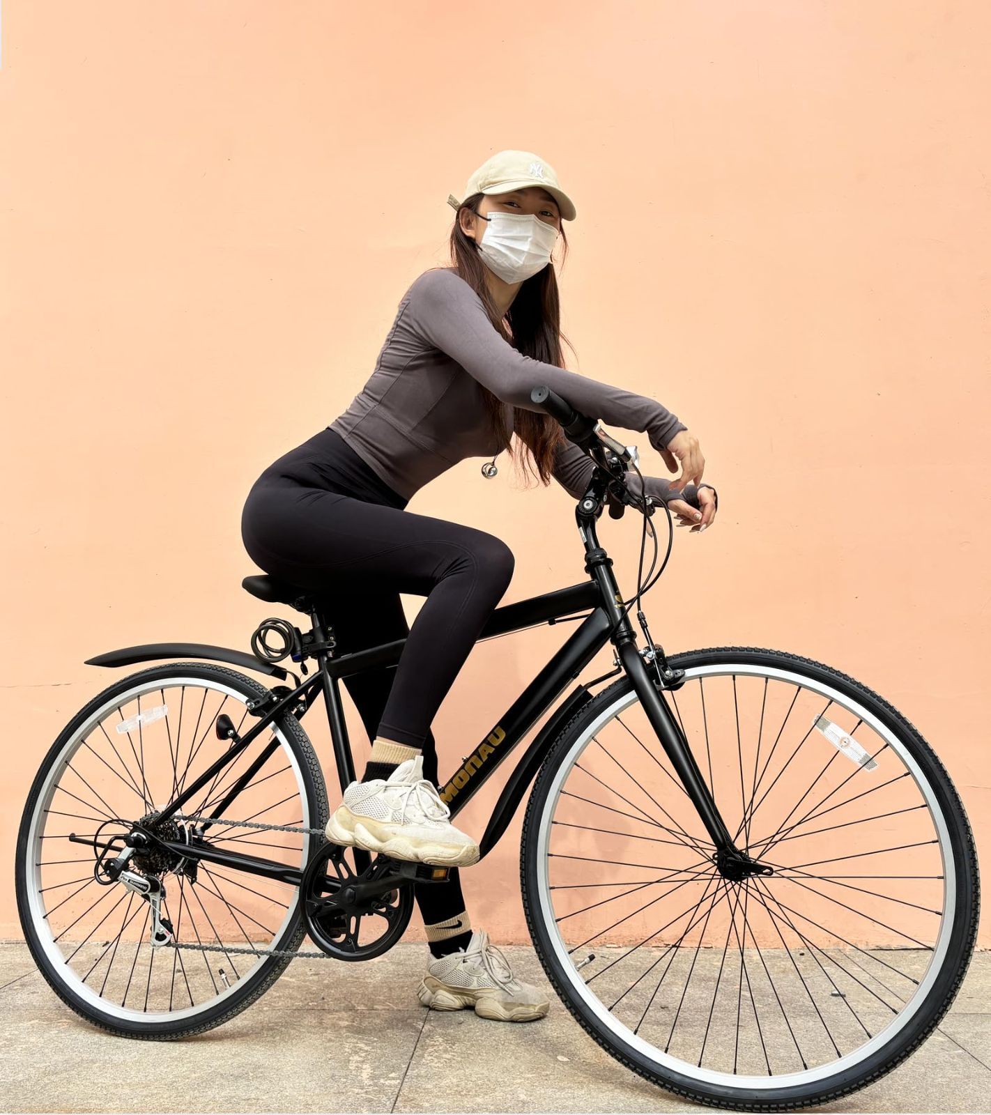 フラットハンドルバー 自転車 26インチ シティバイク シマノ製6段変速 軽量化 クロスバイク 通学 通勤 TOMONAU サイクリング 街乗り