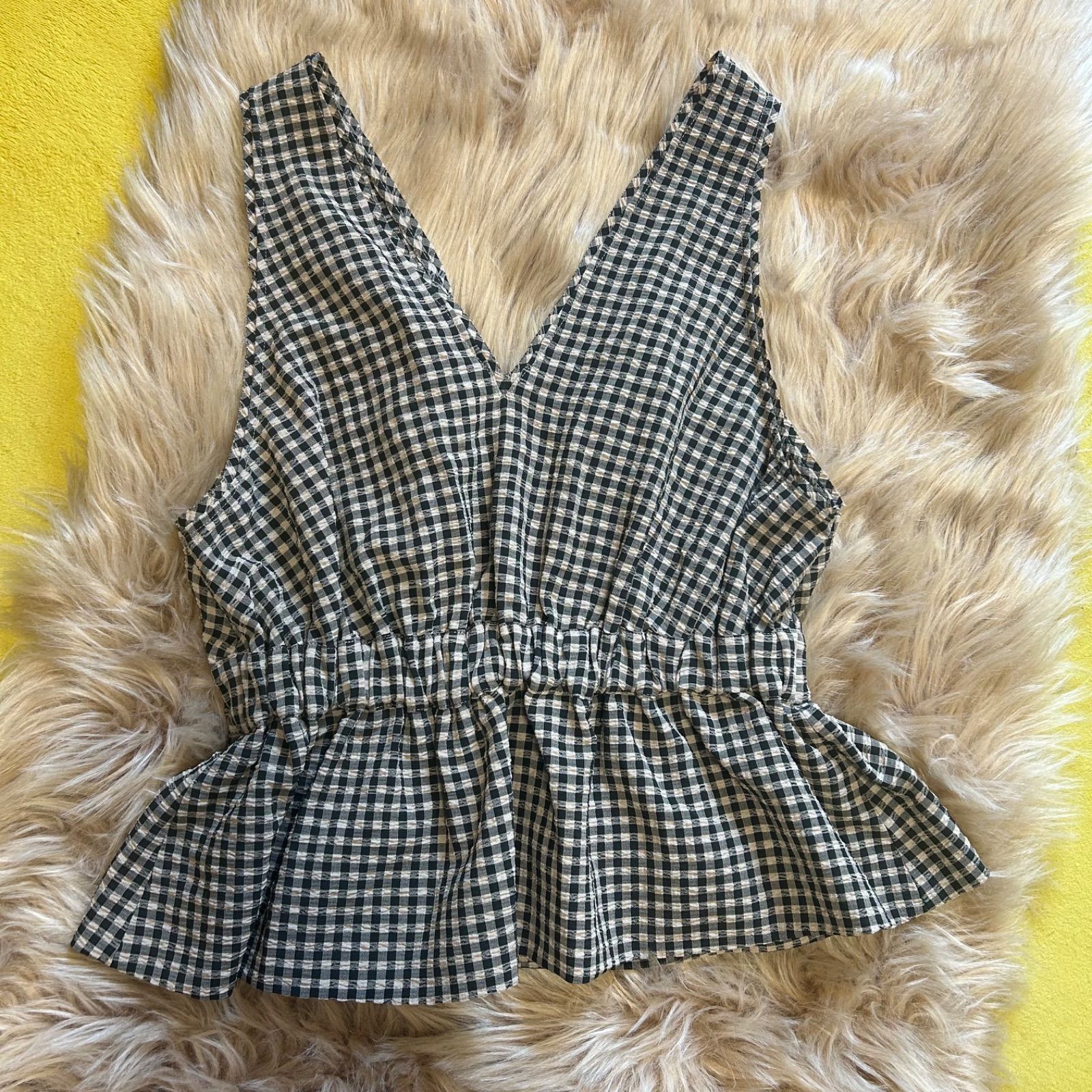 jeanasis(ジーナシス)＊チェックジャガードペプラムベスト＊新品タグ付き 楽天市場】【SALE／20%OFF】チェックジャガードペプラムベスト