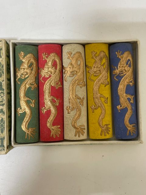 26207】中国書道用筆・中国カラフルなインク・墨 日本 古梅園・南松園