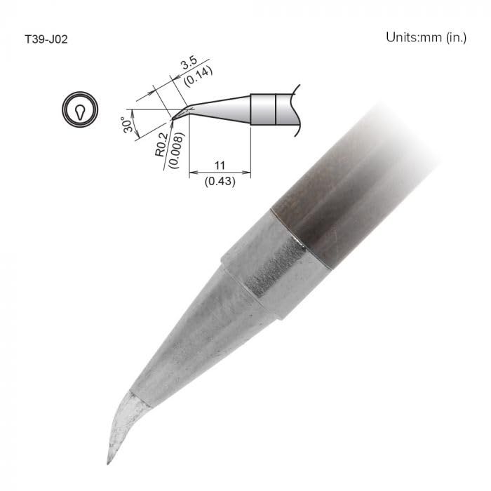 【新品・3営業日で発送】白光 交換こて先 T39シリーズ T39-J02
