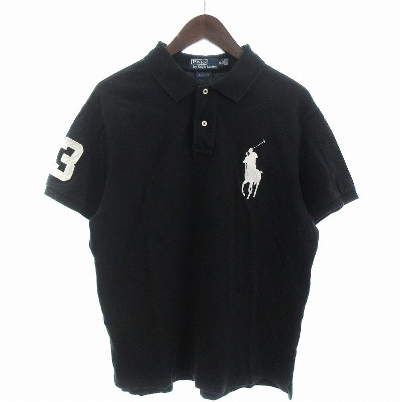 美品　鹿の子地　POLO Ralph Lauren　ポロベア　前V長袖カットソー POLO RALPH LAUREN ポロ ラルフローレン Tシャツ 長袖 ポロベア