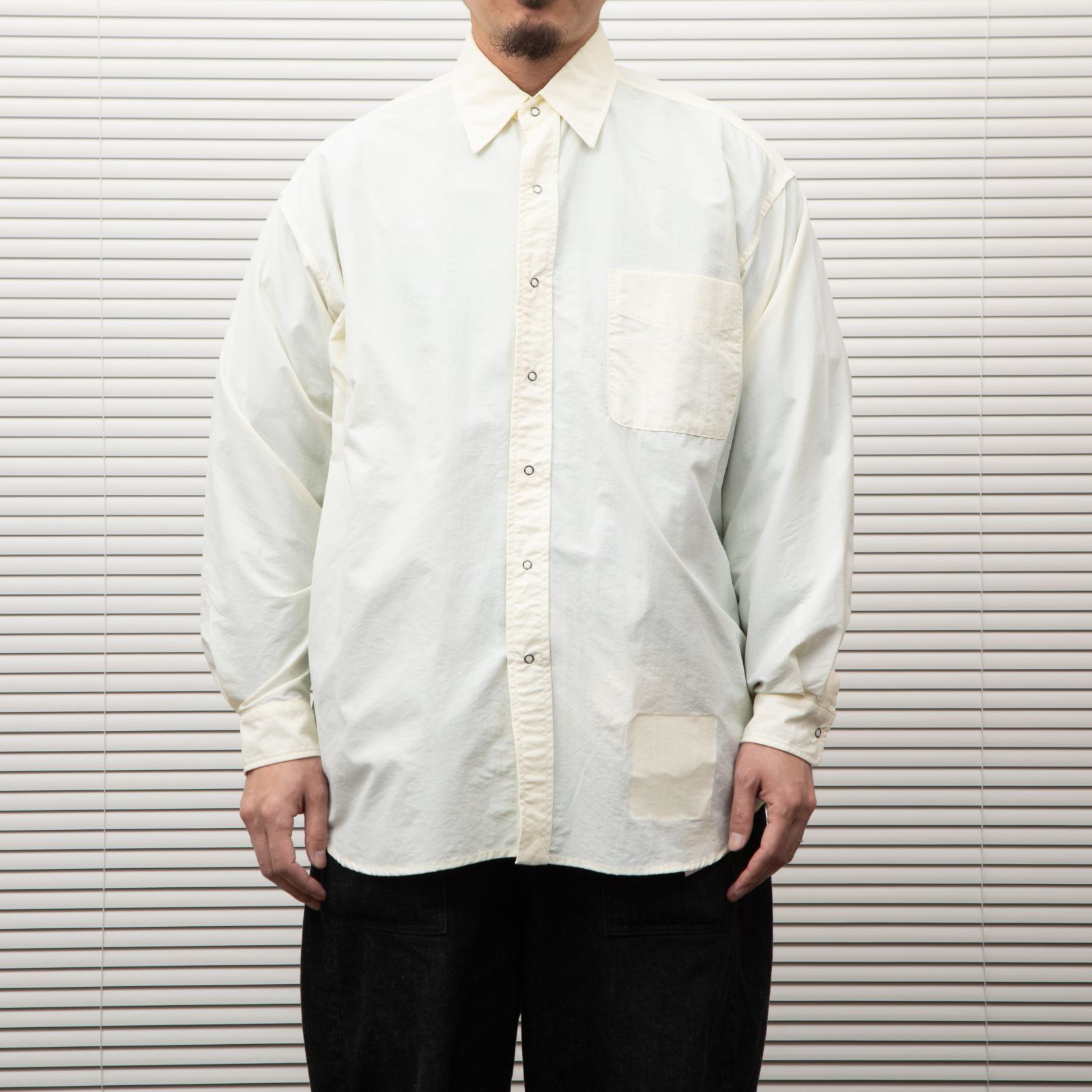 BURLAP OUTFITTER バーラップアウトフィッター L/S B.B.SHIRT OFF 