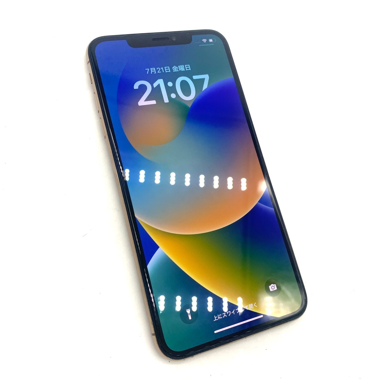 ▽SIMロック解除(au) iPhoneXs MAX 256GB ゴールド MT6W2J/A 本体のみ 