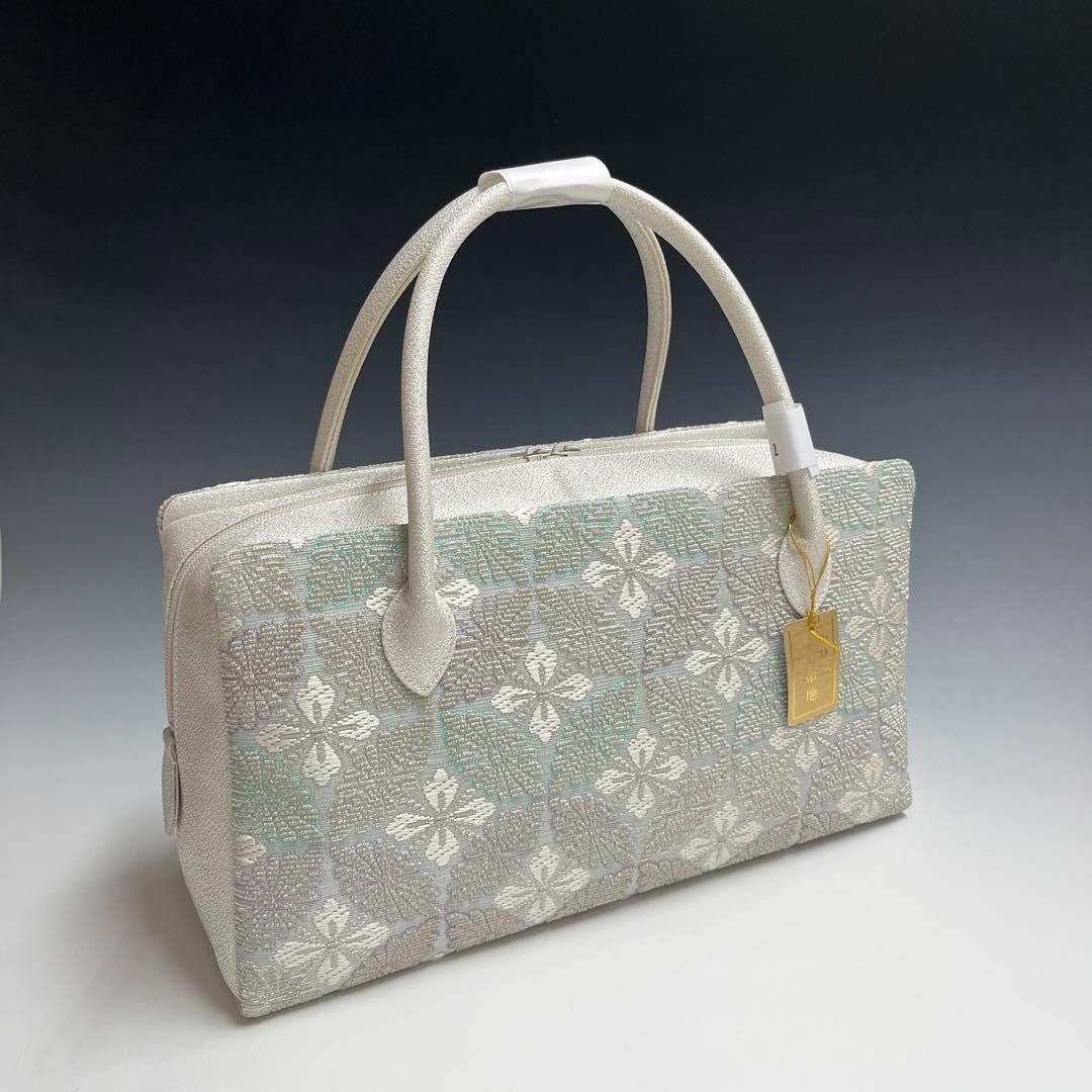 ●特別セール● お洒落 京都 西陣織 正絹帯地 使用 利休バッグ25911