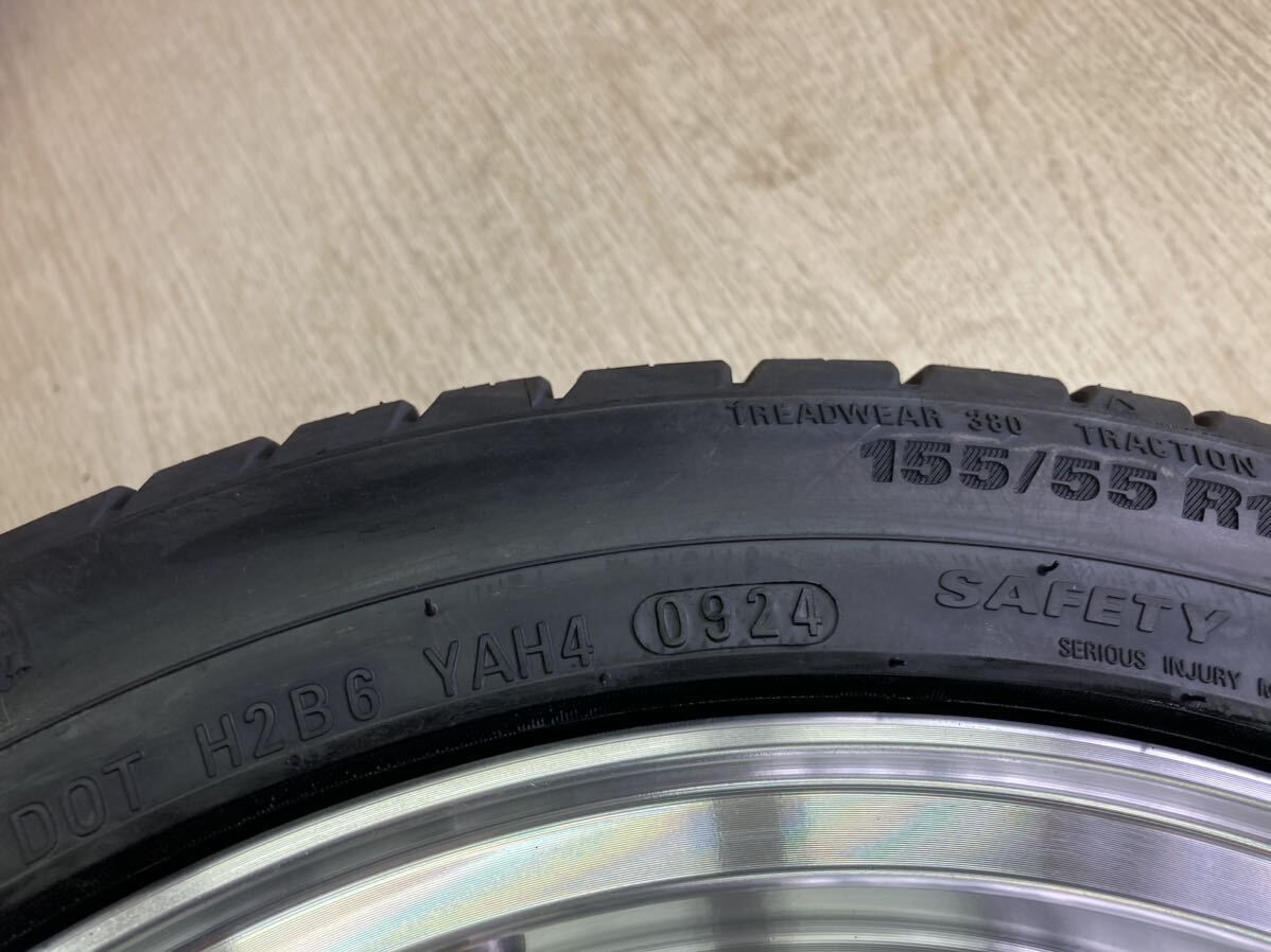 アルジェノン フェニーチェ RX4◆4.5J 14インチ IS45 PCD100-4H◆155/55R14 クムホ HS51◆新品セット！MCワゴンR オッティ ライフ プレオ エブリィ バモス