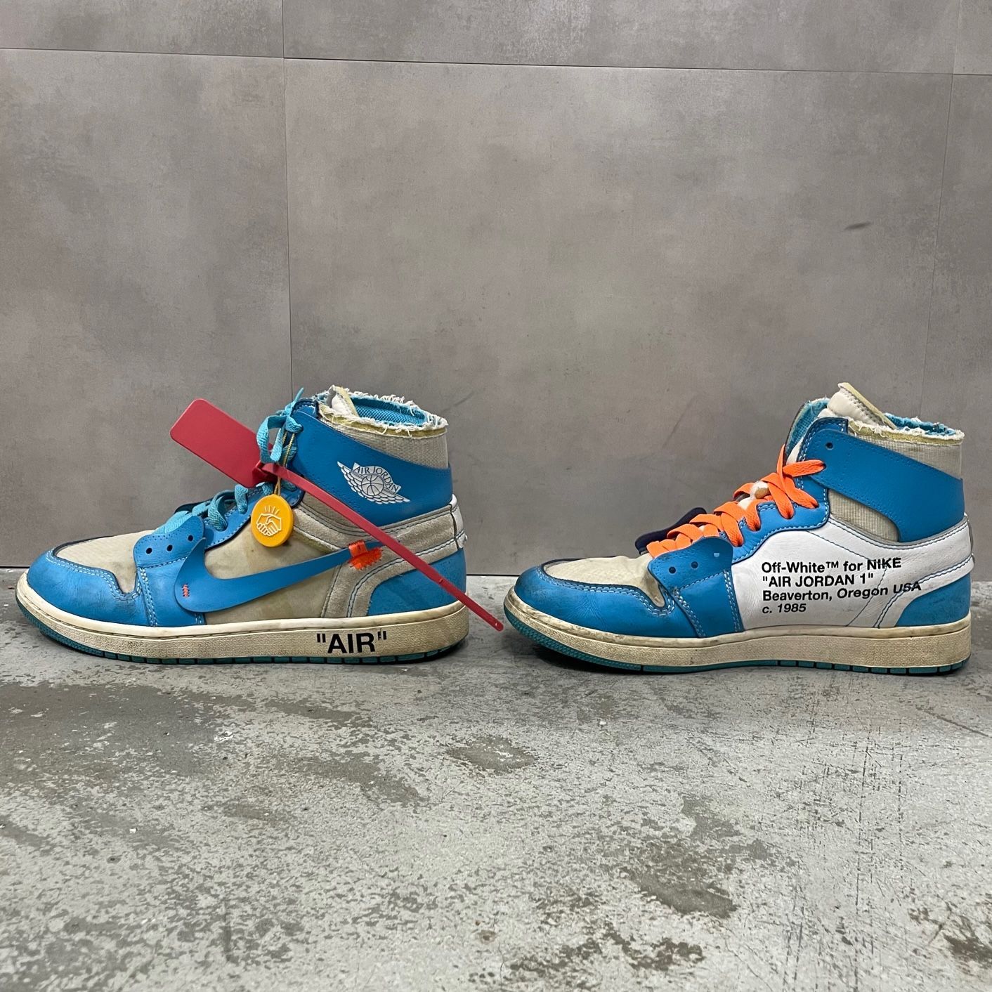 安心鑑定Off-White × Nike Air Jordan 1 UNC Off-White Nike Air Jordan 1 UNC The Ten 10 エアジョーダン1