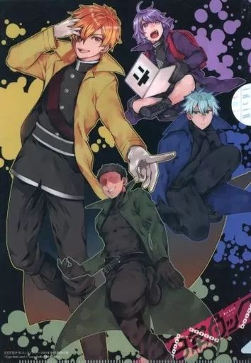 中古】クリアファイル 日常組 B5クリアファイル 「日常ロック」 月刊