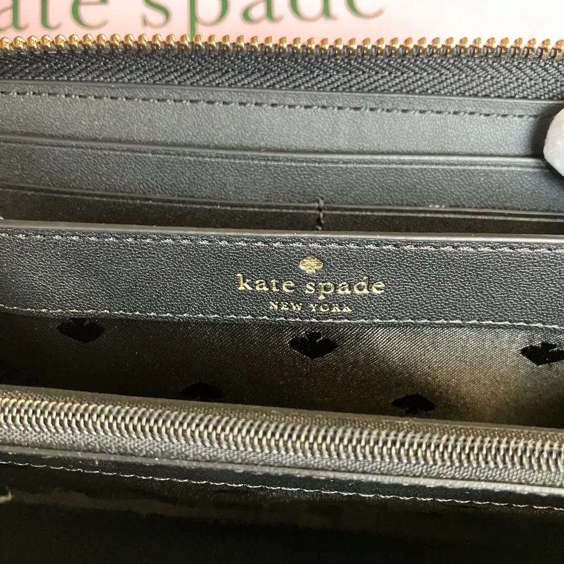 ケイトスペード（kate spade） 長財布 ラウンドファスナー 直営店購入