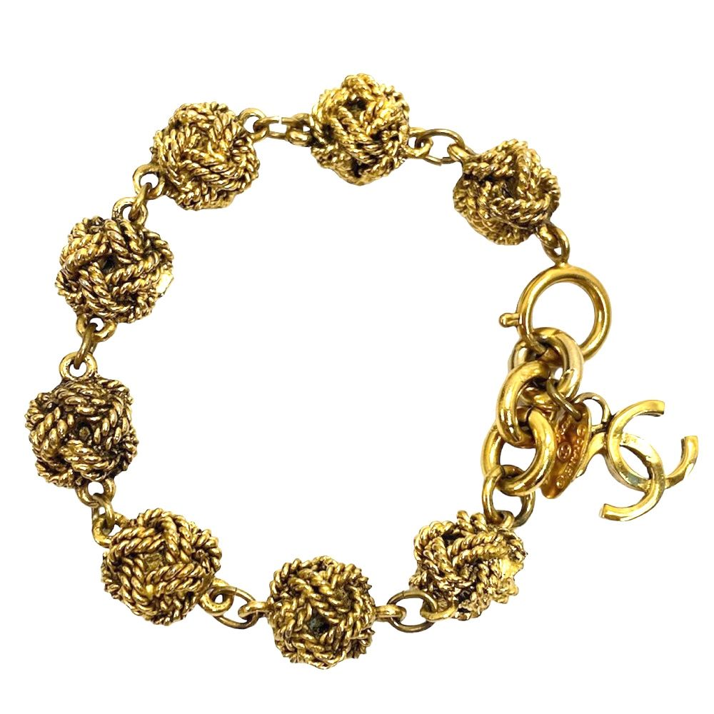 【極美品】シャネル ヴィンテージ ブレスレットパーツ ココマーク ゴールド CHANEL - シャネル CHANEL ブレスレット ココマーク CC