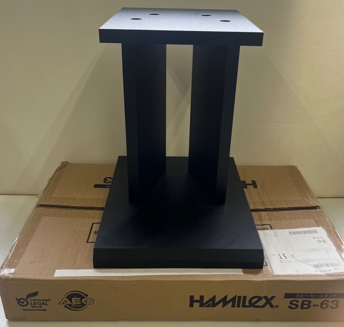 ハヤミ工産 スピーカースタンド 高さ15cm 2台1組 ブラック | SB ハヤミ