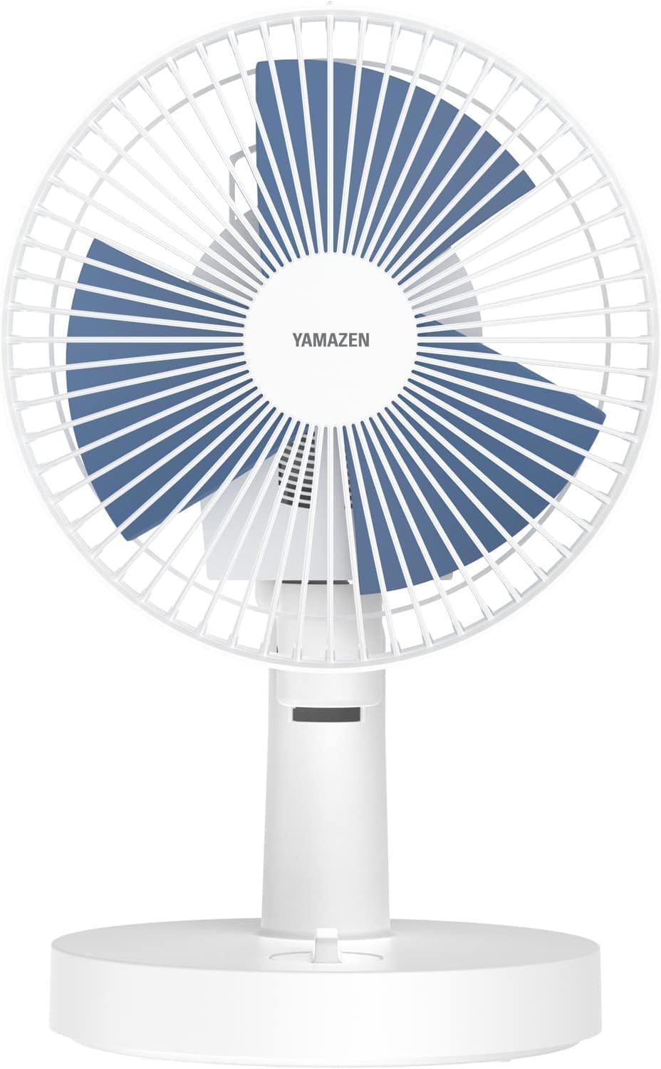 [山善] 扇風機 18cm 卓上 小型 左右首振り 風量2段階調節 ロータリースイッチ ブルー YDS-EK181(A)