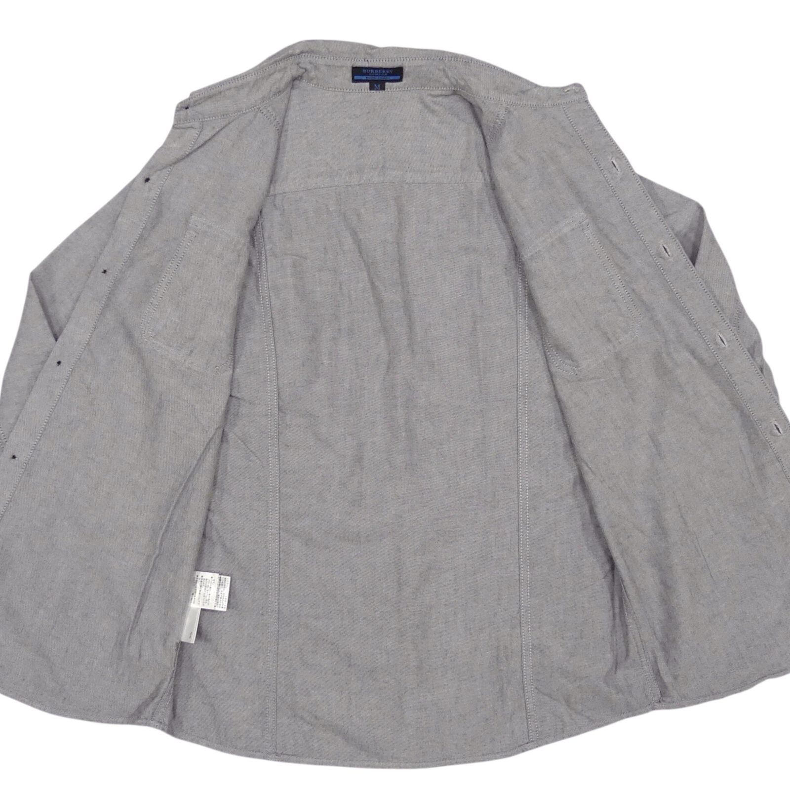BURBERRY BLUE LABEL バーバリー ブルーレーベル M 長袖シャツ ダブル 