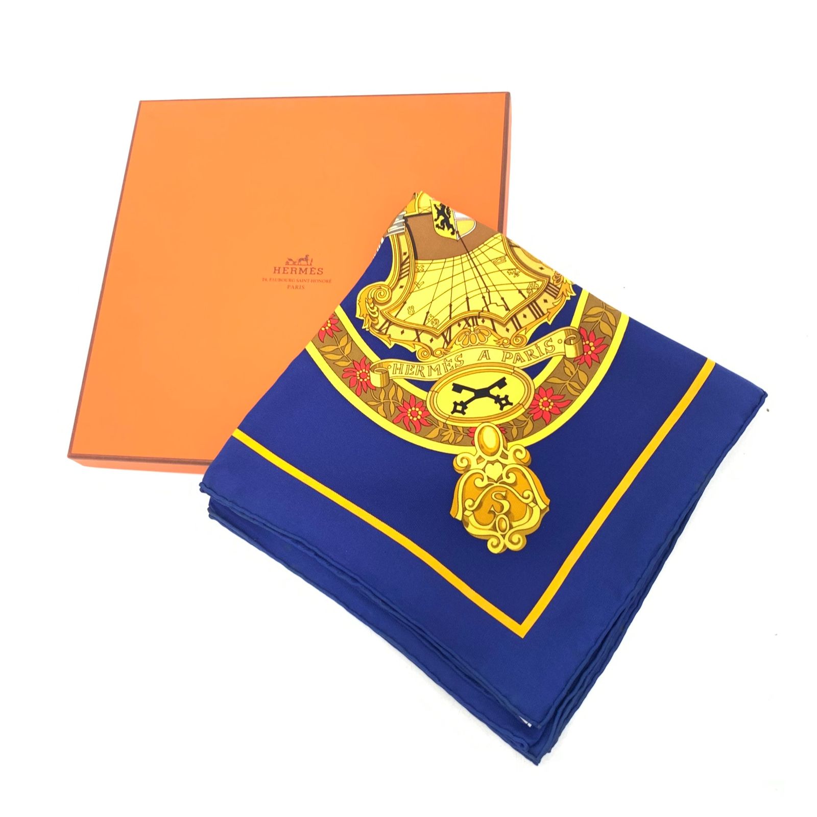 未使用級 HERMES エルメス カレ 90 IN SALZBURG ザルツブルグ