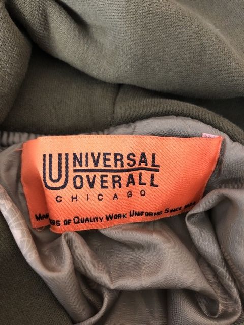 【中古】 UNIVERSAL OVERALL×over print ユニバーサルオーバーオール QUILT HOODIE U2133112 カーキ XL 111403405