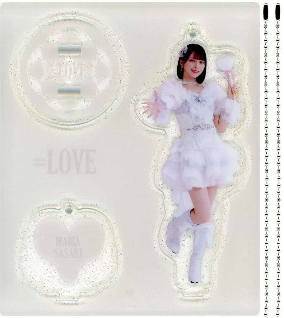 中古】キーホルダー 佐々木舞香 ラメアクリルスタンド