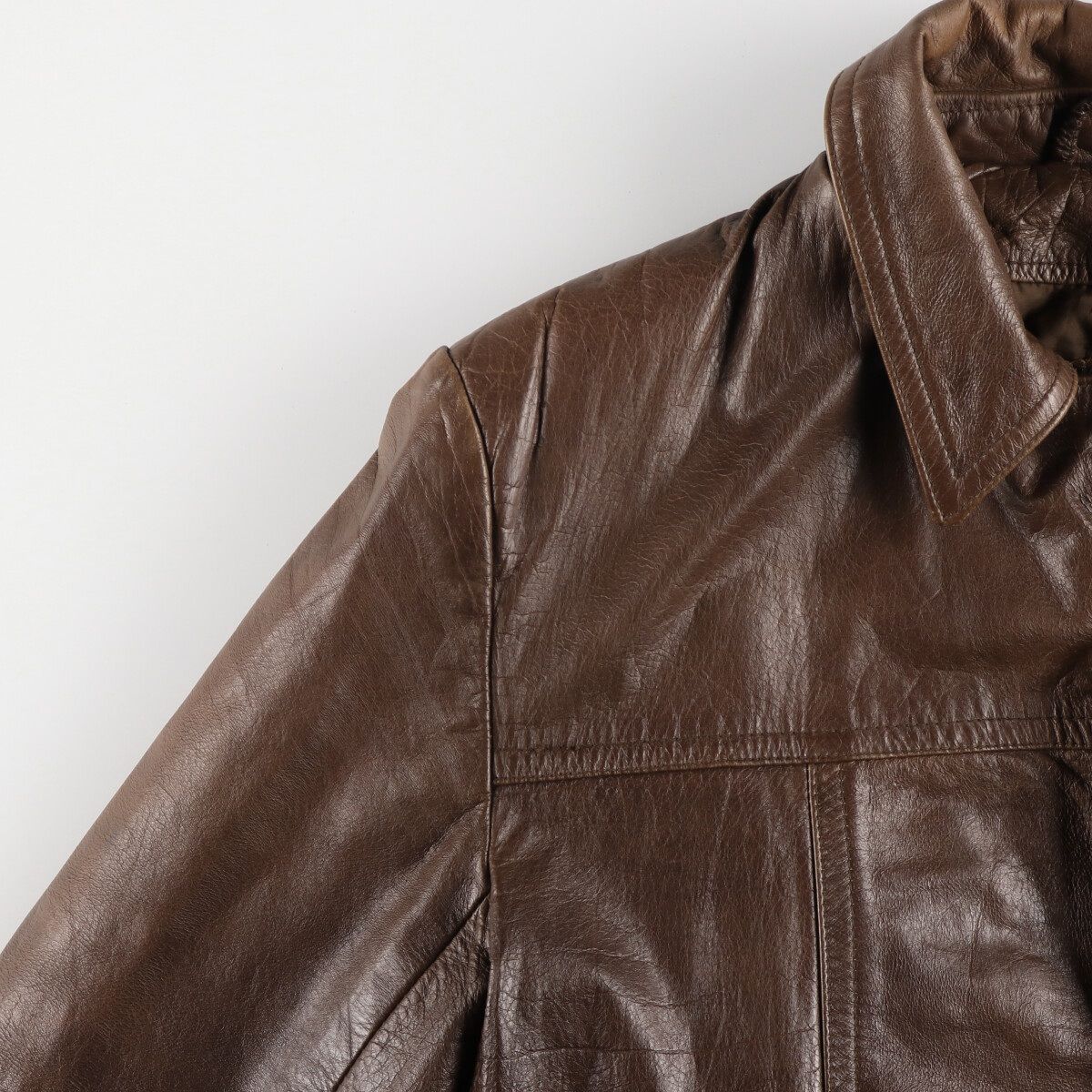 古着 THE VALI COLLECTION レザーカーコート メンズM相当/eaa478501  