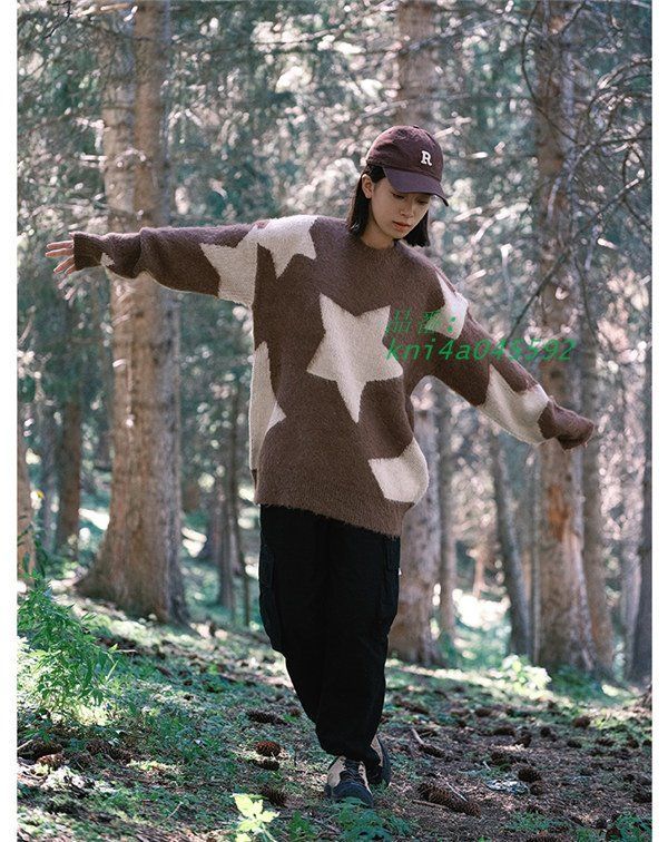 大注目！ ペアセーター カップル お揃い 長袖 秋冬 クルーネック 上品 レジャーセーター 秋冬 ニットセーター かわいい ペアルック クリスマス プレゼント kni4a045592 【本日のどっきりセール】