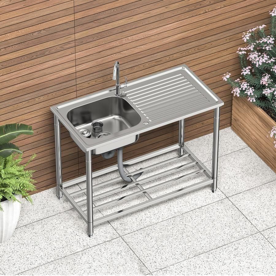 流し台 流し台 シンク A150 ガーデンシンク2565 ステンレス 水栓付き