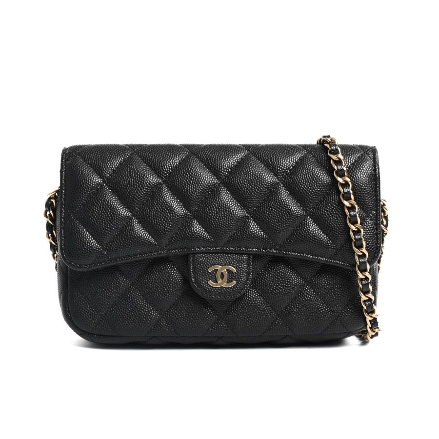 CHANEL シャネル チェーンウォレット フラップフォンケース AP2096