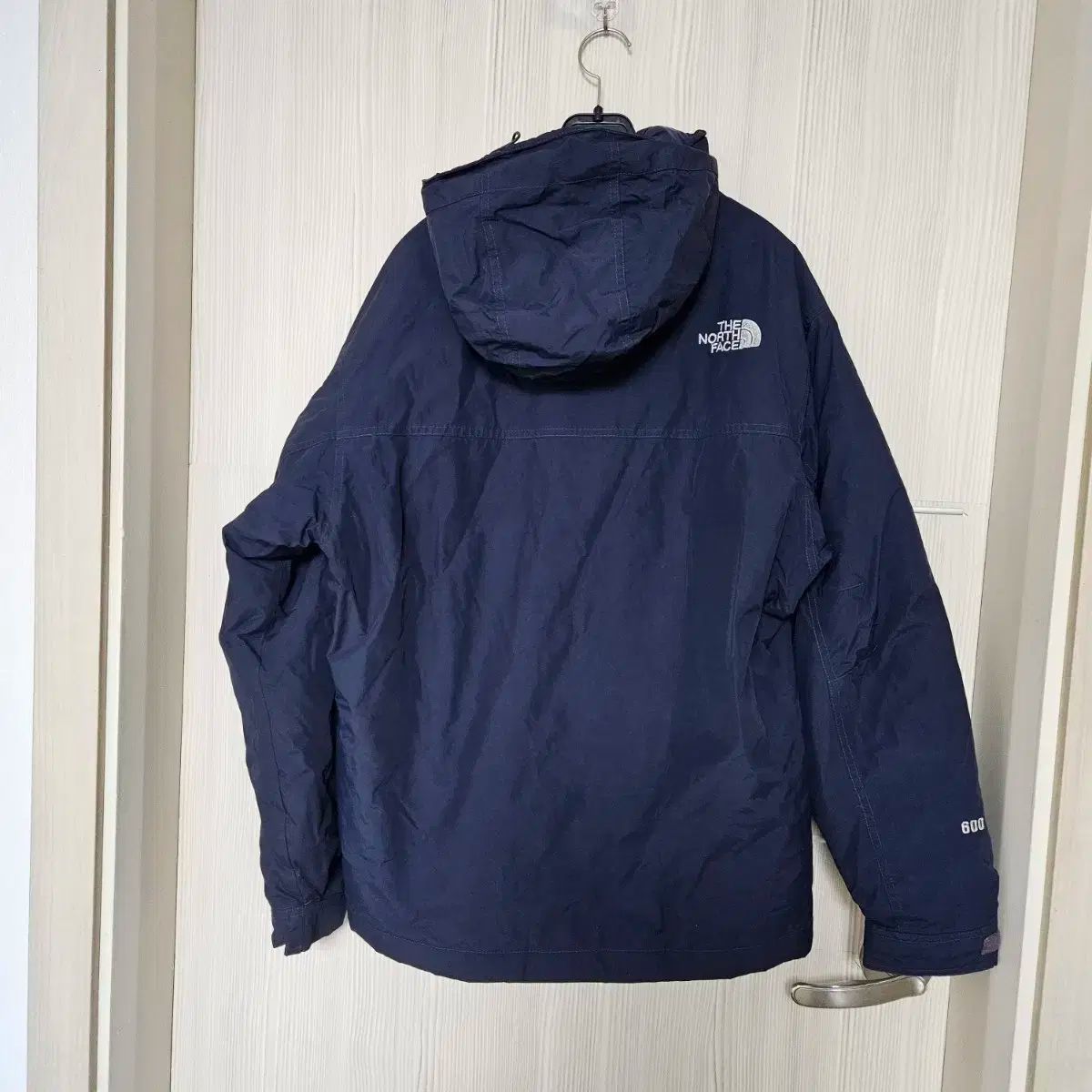 ノースフェイス フード付きダウンジャケット L ネイビー 公式