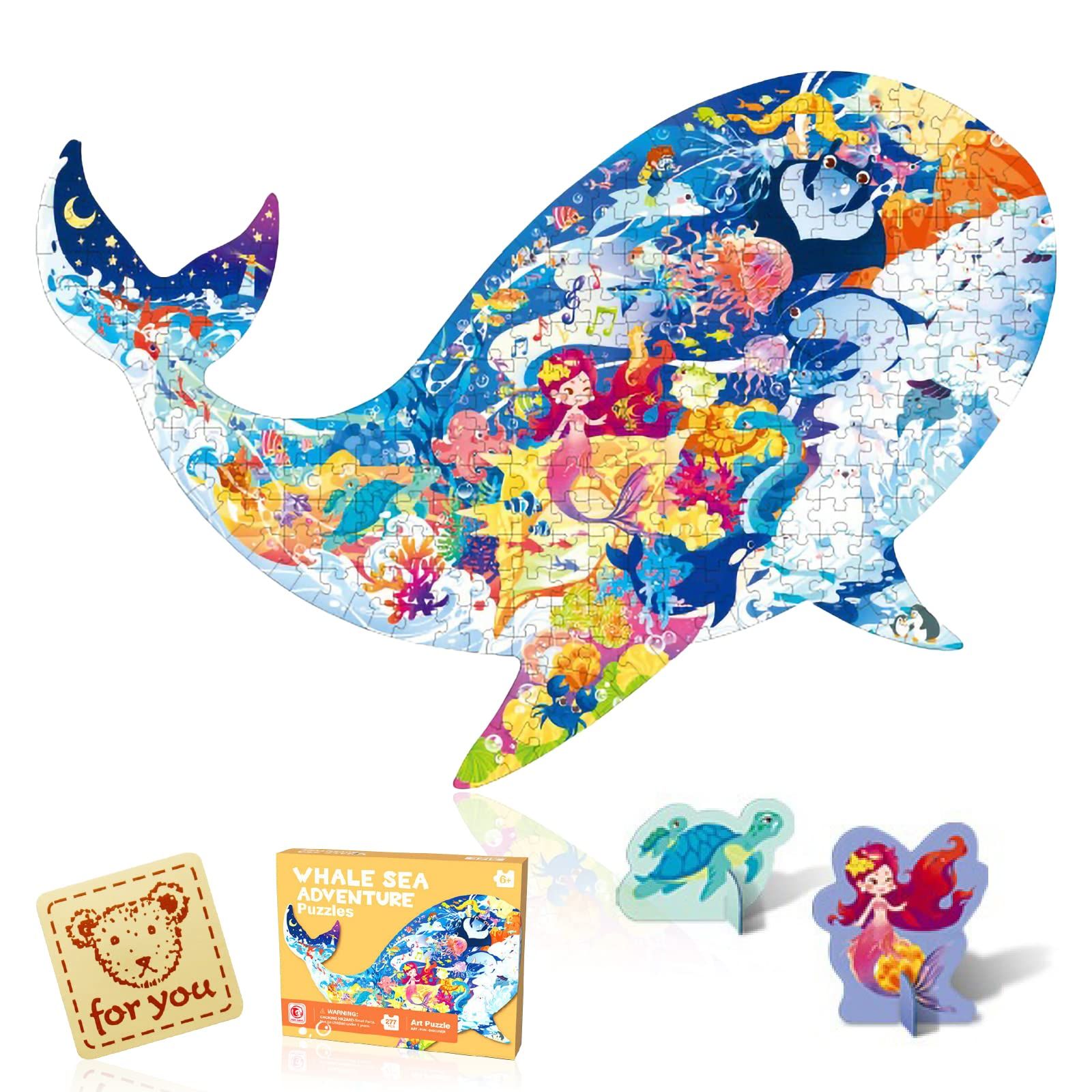 ジグソーパズル 小学生 こども バラ売り可 Wonderfall パズル クジラ 子供 小学生 こども 277ピース