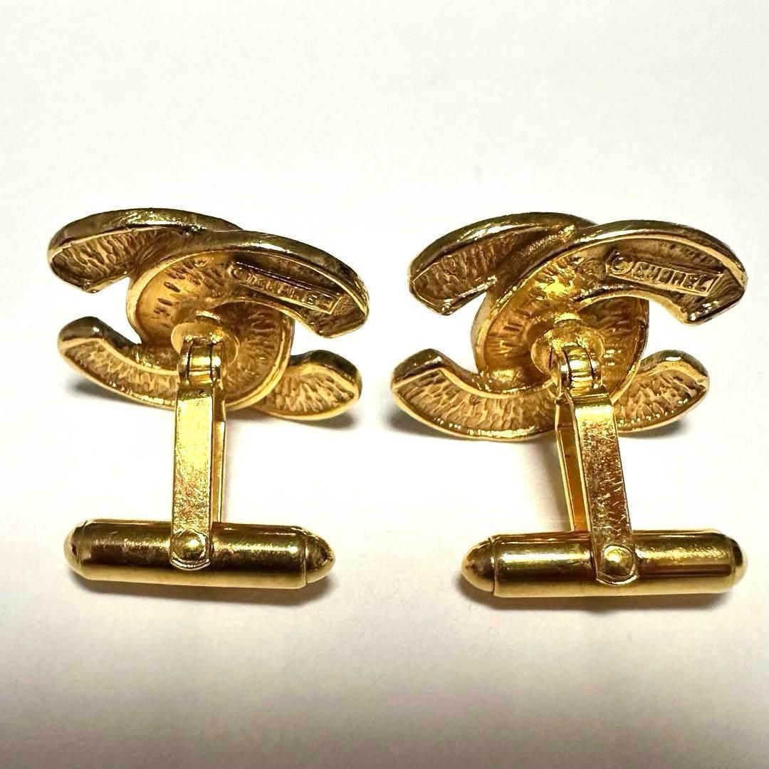 シャネル CHANEL カフリンクス マトラッセ ココマーク ゴールド GP