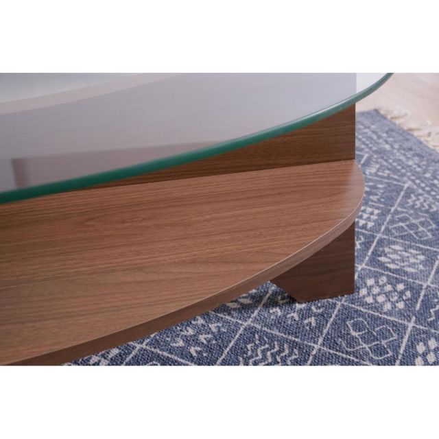 東谷 Azumaya オーバルテーブル 安い ウォルナット LE-454WAL 新生活