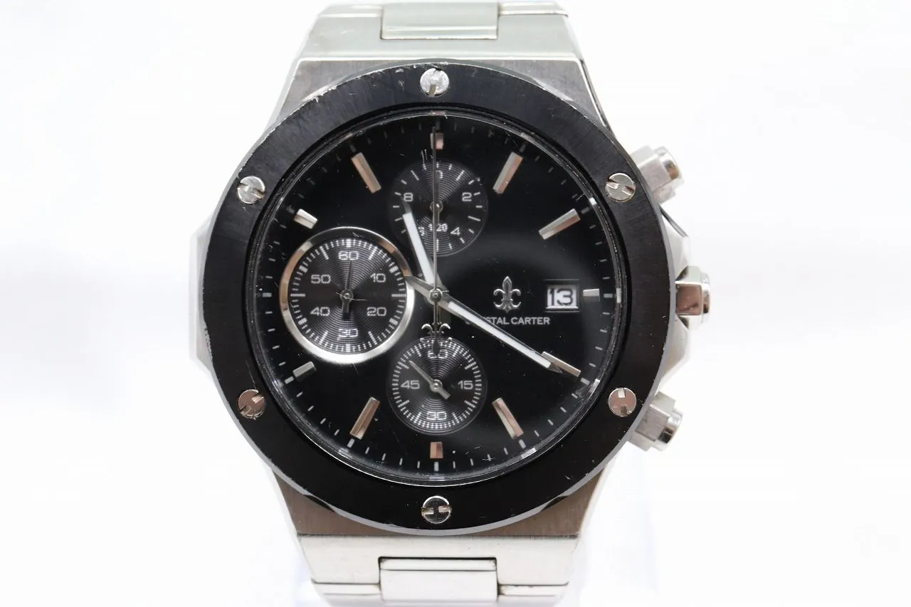 クリスタルカーター◎クォーツ腕時計◎アヴァランチ◎シルバーブラック◎マーベラス クリスタルカーター Marvelous クリスタルカーター◎クォーツ腕時計