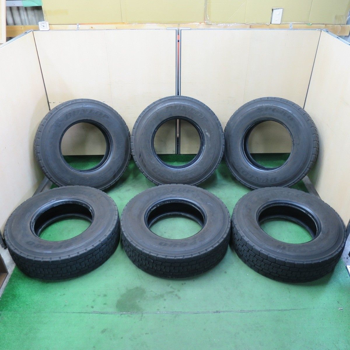 バリ溝 21年 9分 6本 トラック タイヤ 245 80R17.5 133 131J ダンロップ デクテス SP680 ミックス オールシーズン DECTES 17.5インチ 5041607イノタ