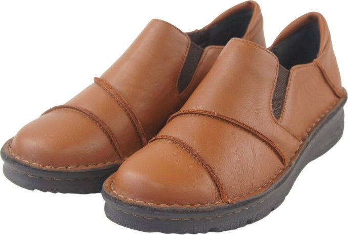 妥協のない 本革 スリッポン カジュアルシューズ レディース 幅広 4E 軽量 コンフォートシューズ サイドゴア 履きやすい 歩きやすい 痛くない 蒸れにくい 通勤 htc3801 テラコッタ 22.5cm