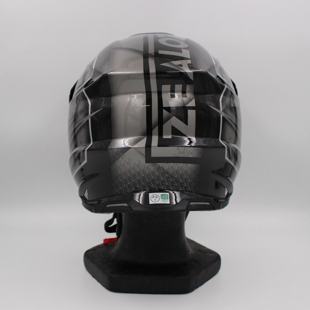 ZEALOT マッドジャンパー2 CARBON HYBRID GRAPHIC GRAY METALLIC Lサイズ MJC0012 オフロードヘルメット FFCRYSTALESIA_COM