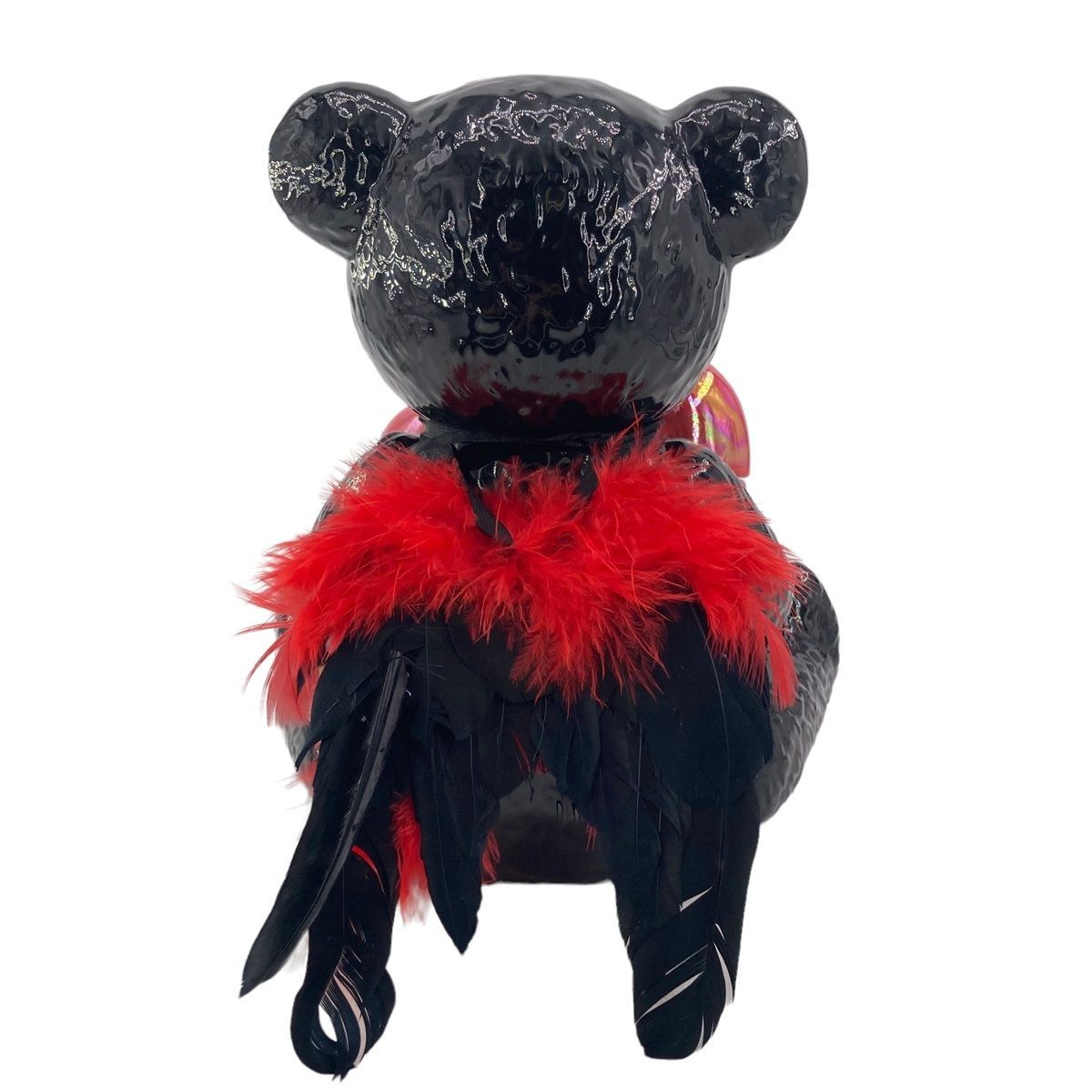 中古】 Teddy Decanter テディ デキャンタ デビル ブラック 飾りボトル