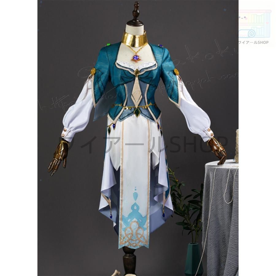原神 げんしん風 リサ バーバラコスプレ衣装 ウィッグ cos靴 cosplay ハロウィン 変装 仮装 コスチューム