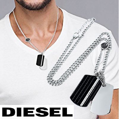 DIESEL ディーゼル ダブルプレートネックレス メンズ DX1040040 - R