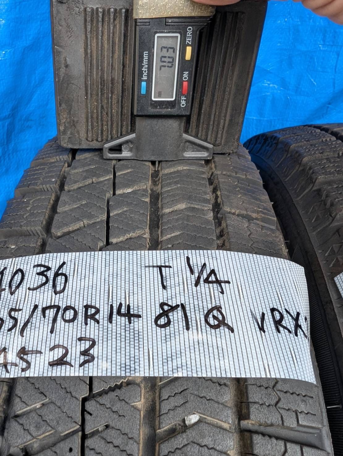 4036) 165/70R14 84Q ブリヂストン スタッドレス VRX2 2023~2024製4本