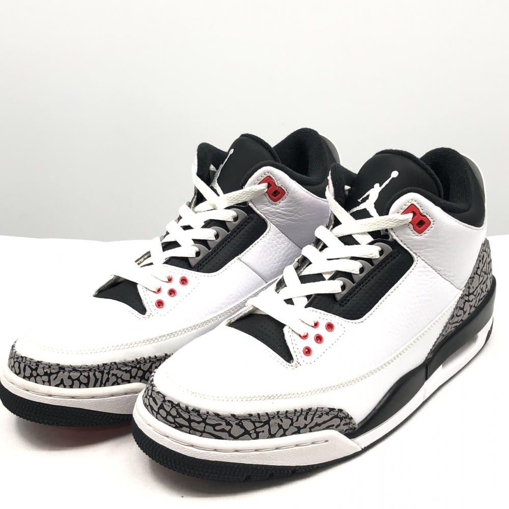 【中古】NIKE AIR JORDAN 3 RETRO Infrared 23 (2013) サイズ27.5cm 136064-123 ナイキ エアジョーダン3 レトロ インフラレッド 23[17]