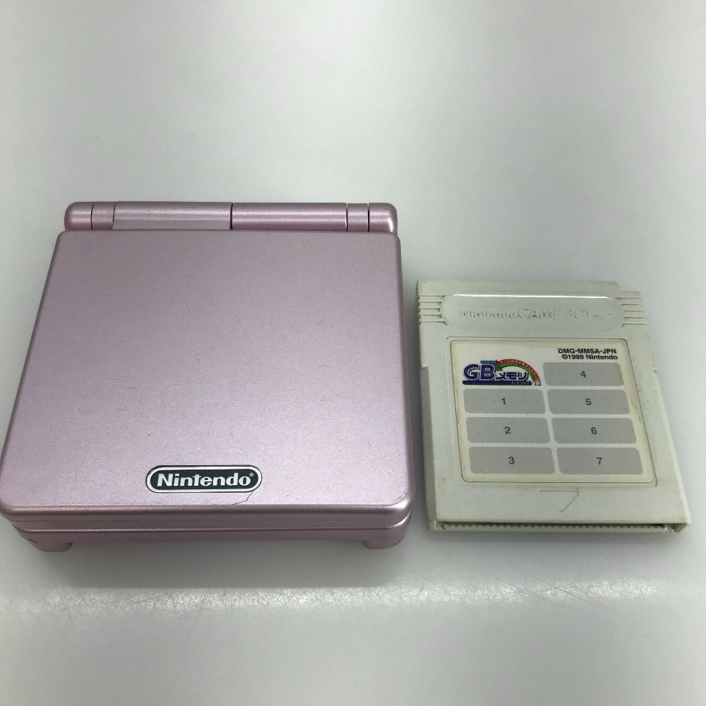 05w11994T GBASP ゲームボーイアドバンスSP 本体のみ パールピンク GBメモリ ＊動作 済み＊ ◎ ◎