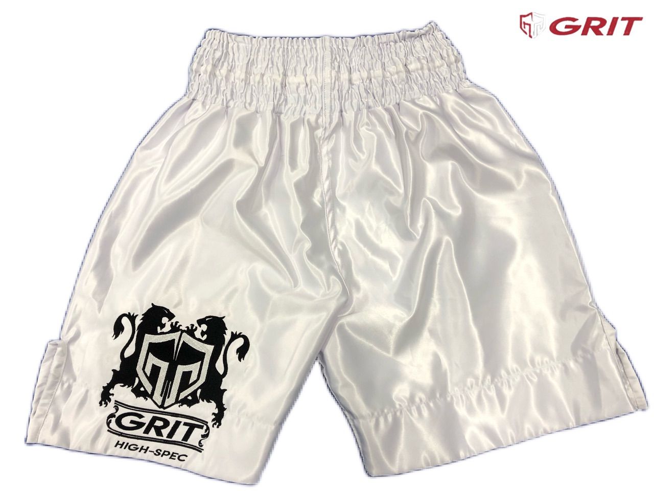 GRIT BOXING LONG SHORTS WHITE ボクシングショーツ - ボクシング