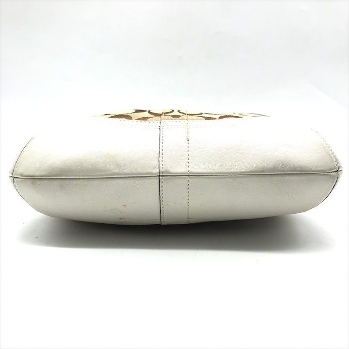 【良品】コーチ キャンバス×レザー シグネチャー ショルダーバッグ ソーホー 白 楽天市場】COACH(コーチ) シグネチャー ロングショルダーバッグ